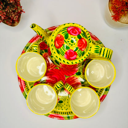 Luxury Hand-Painted Ceramic Tea Set Ceramic-001