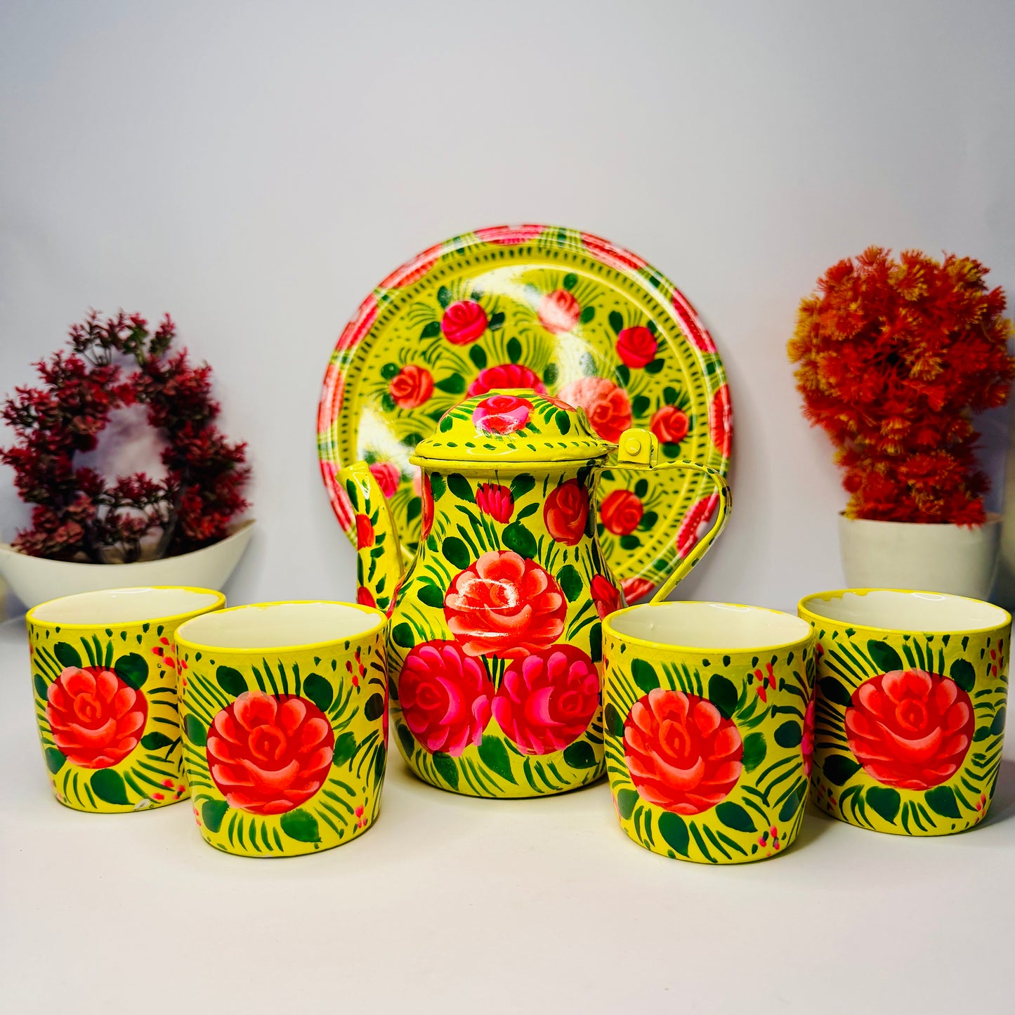Luxury Hand-Painted Ceramic Tea Set Ceramic-001