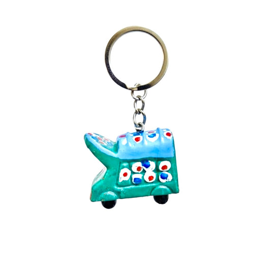 Hand Painted Truck Key Chain D02