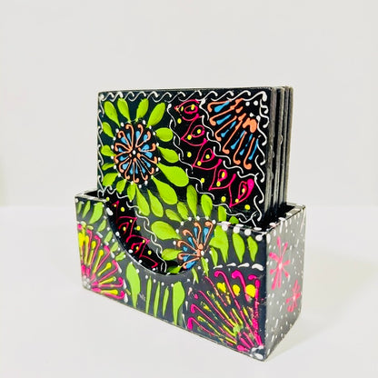 Fine Art Tea Coasters Hand-Painted & Hand Made 006-D02