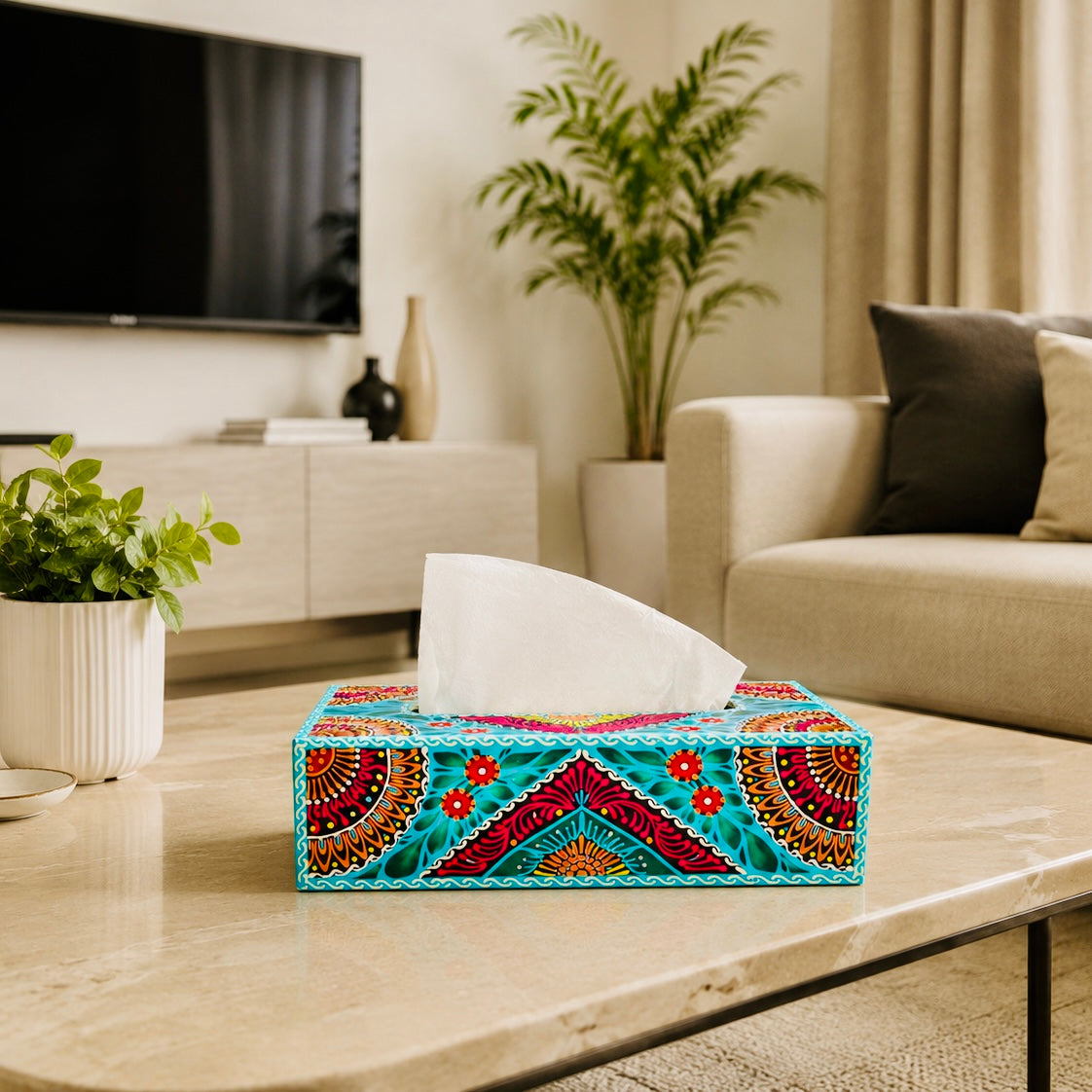 Fine Art Tissue Box Inspired By Pakistani Truck Art 007