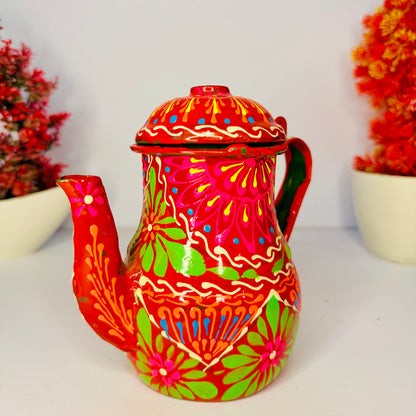 Pakistani Truck Art Hand-Painted Teapot (Decor & Gift Item) M-002