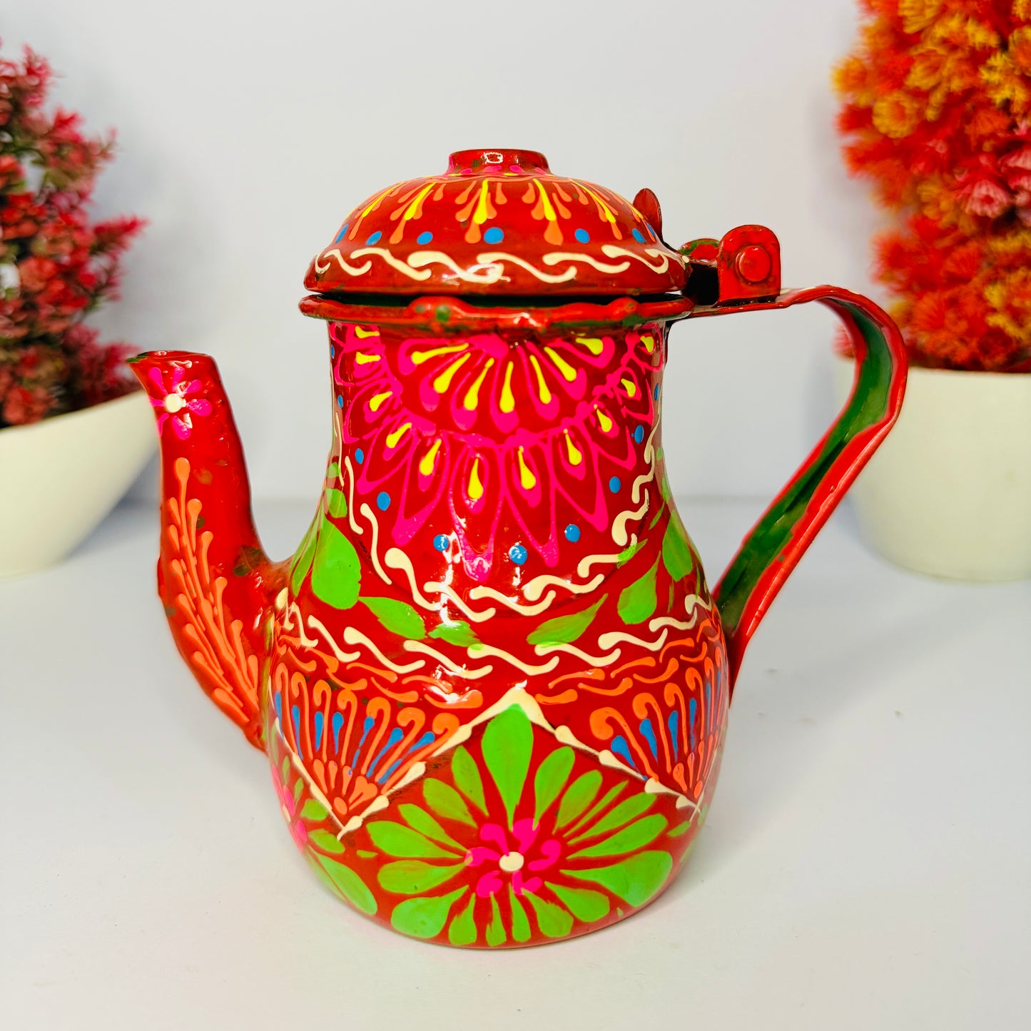 Pakistani Truck Art Hand-Painted Teapot (Decor & Gift Item) M-002