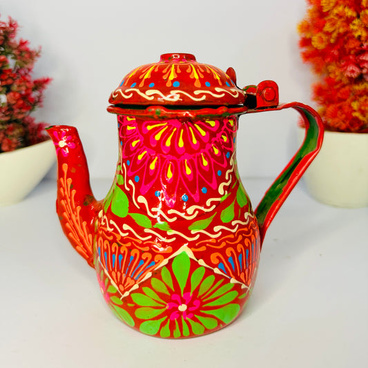 Pakistani Truck Art Hand-Painted Teapot (Decor & Gift Item) M-002