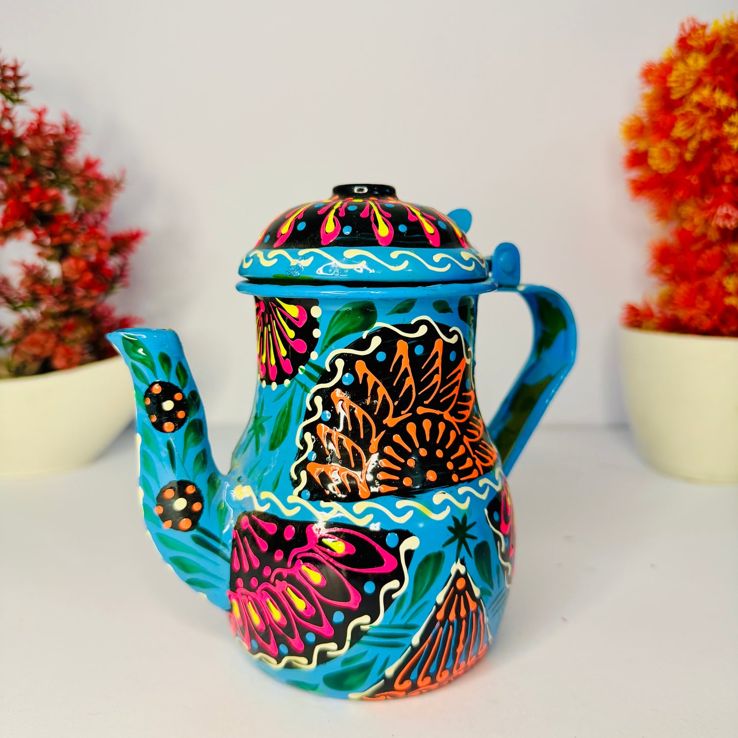 Pakistani Truck Art Hand-Painted Teapot (Decor & Gift Item) M-005