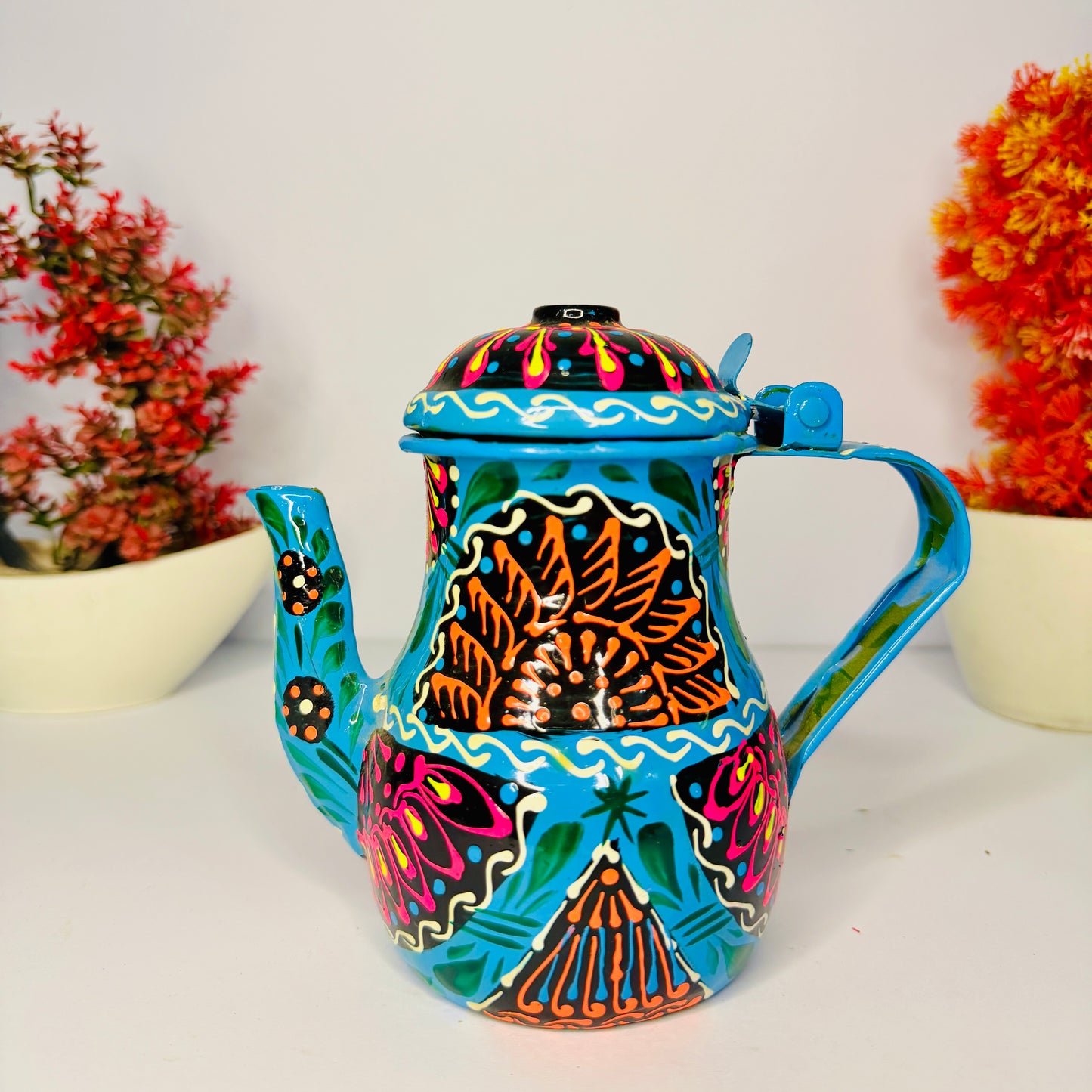 Pakistani Truck Art Hand-Painted Teapot (Decor & Gift Item) M-005