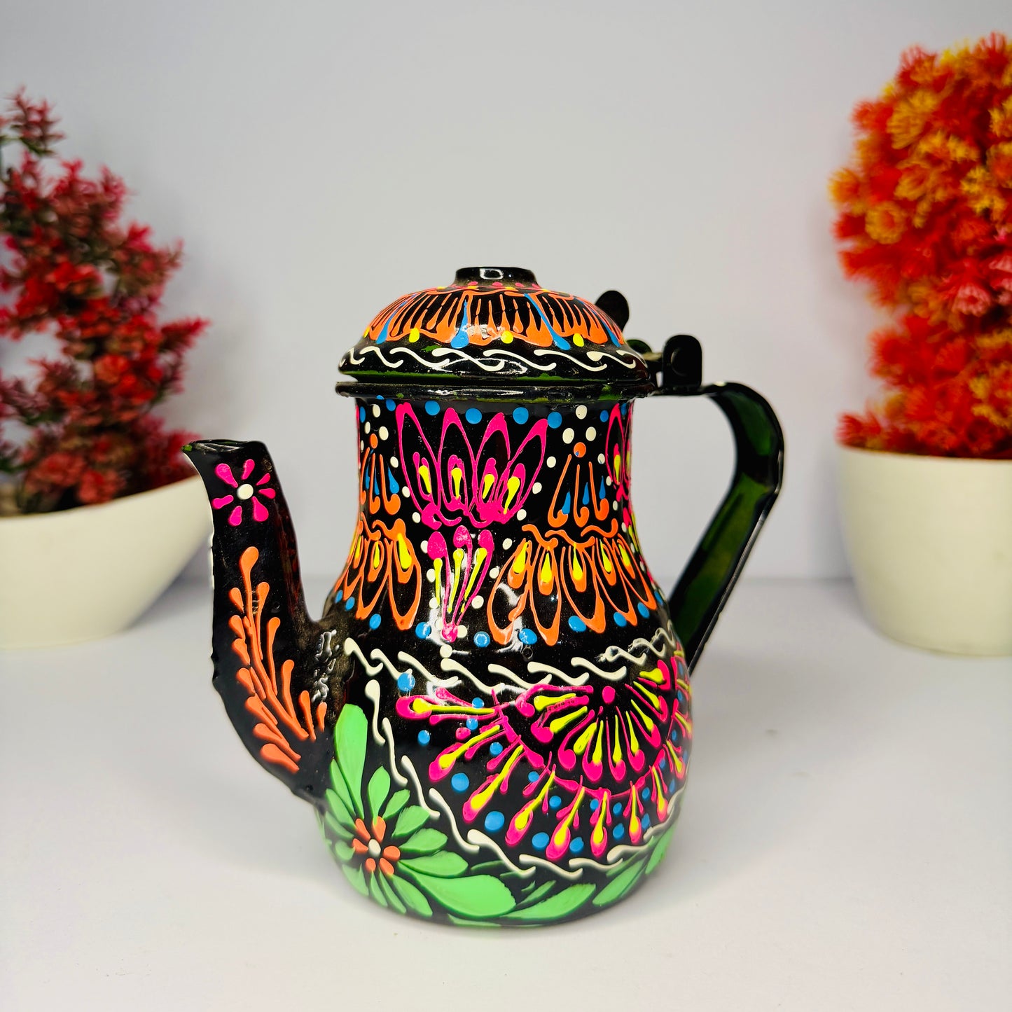 Pakistani Truck Art Hand-Painted Teapot (Decor & Gift Item) M-006