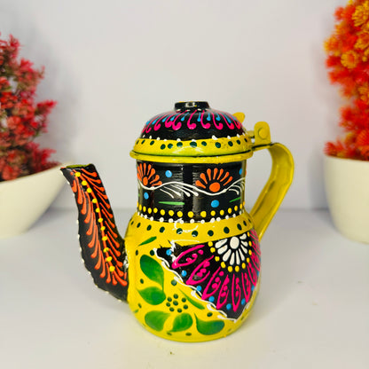 Hand-Painted Pakistani Truck Art Teapot S-001