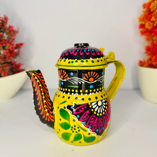 Hand-Painted Pakistani Truck Art Teapot S-001