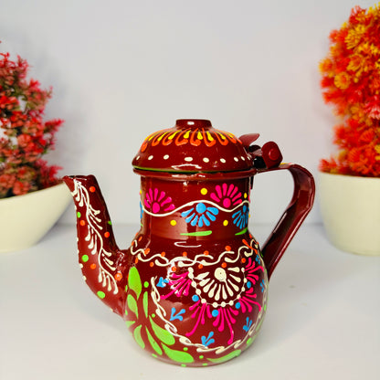 Hand-Painted Pakistani Truck Art Teapot S-010