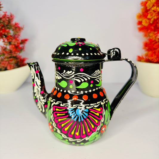 Hand-Painted Pakistani Truck Art Teapot S-006