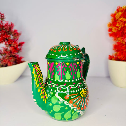 Hand-Painted Pakistani Truck Art Teapot S-004