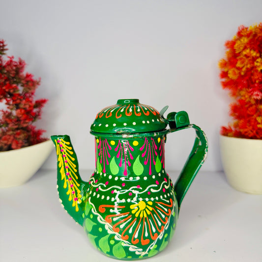 Hand-Painted Pakistani Truck Art Teapot S-004