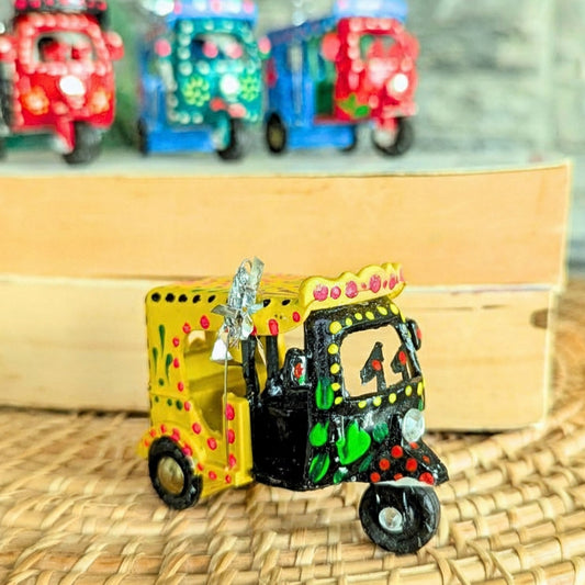 Mini Rickshaw Decore Hand-Painted  001-006