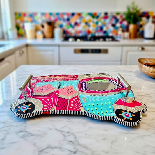 Rickshaw Serving Handle Tray (Chamakpatti) 002-005