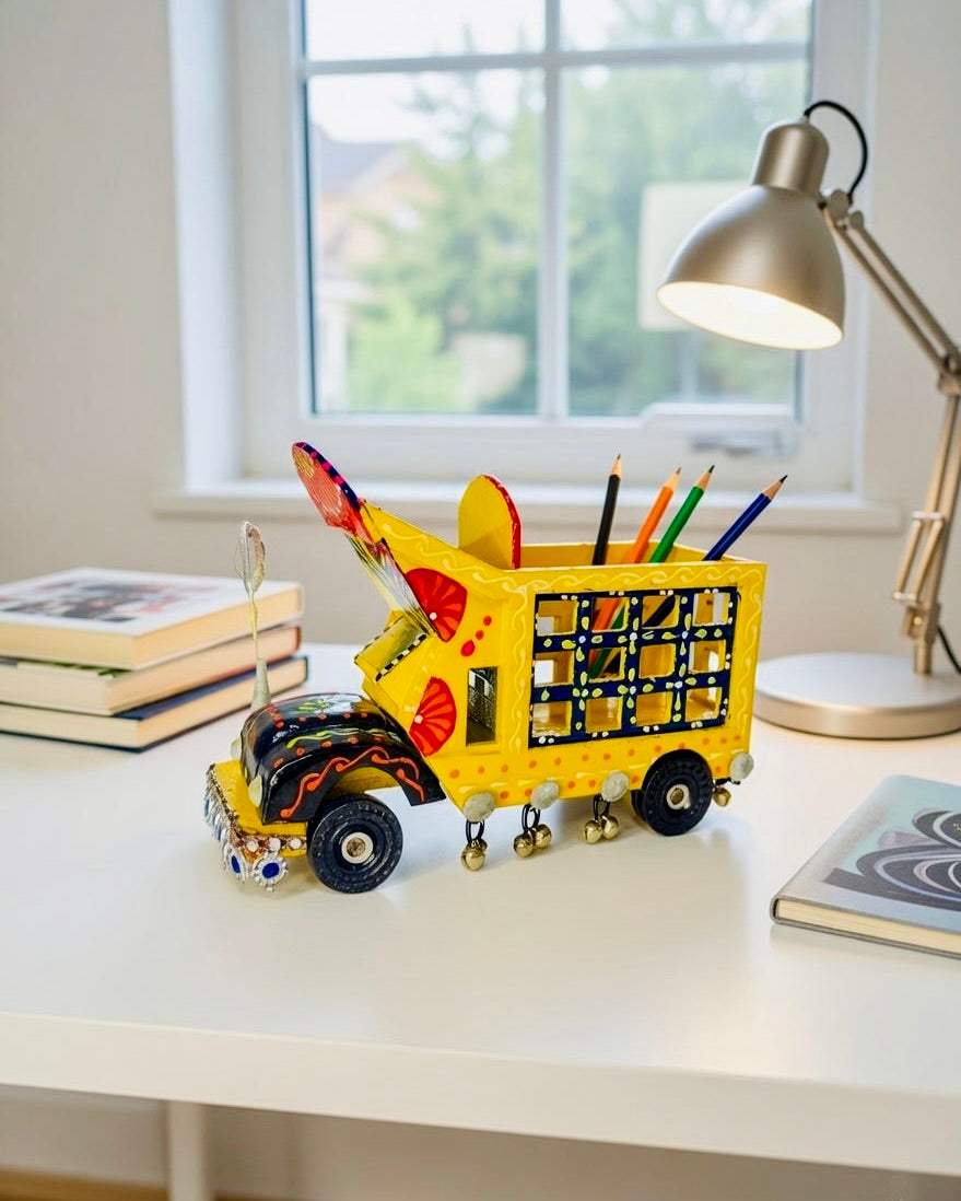 Stationery Truck Handmade Truck Art 001