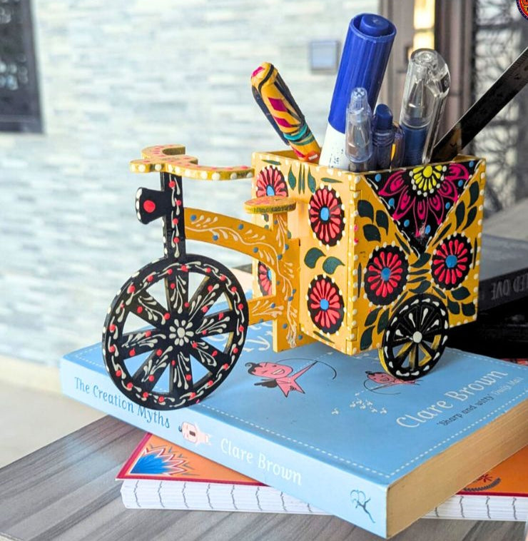 Stationery Cycle Handmade Truck Art