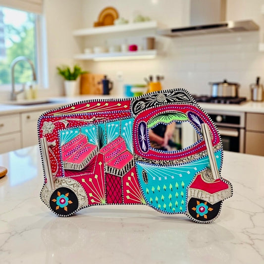 Rickshaw Serving Handle Tray (Chamakpatti) 002-005