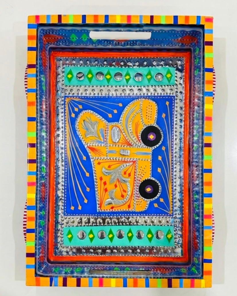 Truck Design Tray On weels Handmade-Chamakpatti 003-007