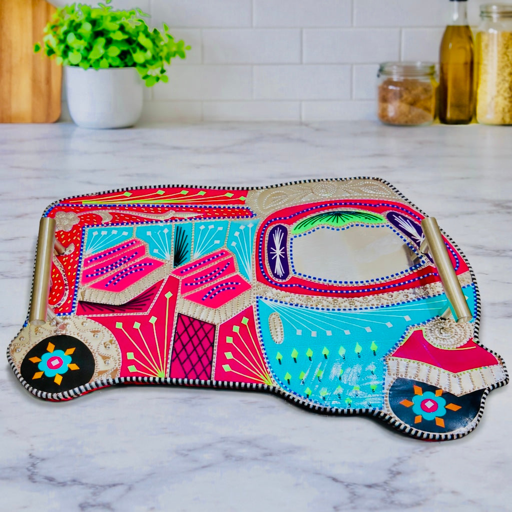 Rickshaw Serving Handle Tray (Chamakpatti) 002-005