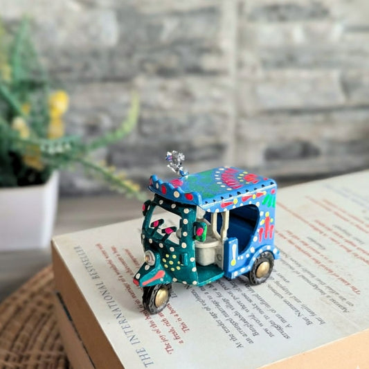 Mini Rickshaw Decore Hand-Painted  005-007