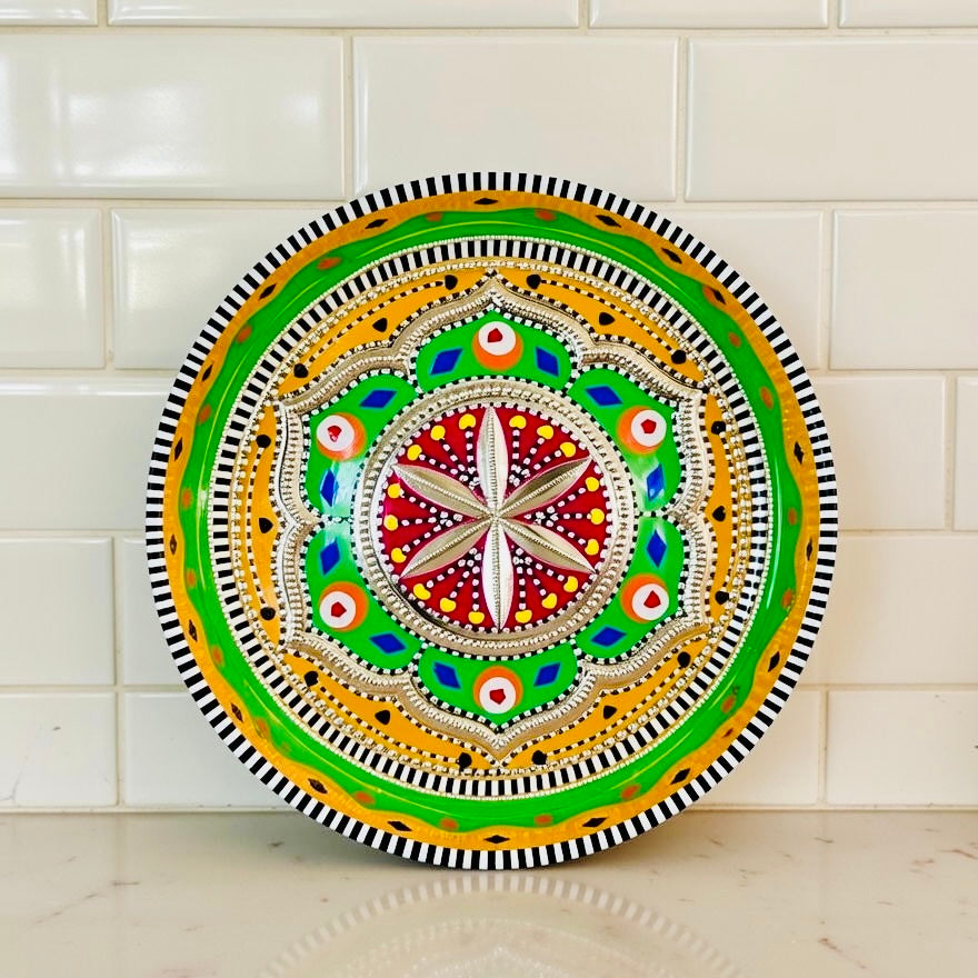 Yellow & Green Mini(small) Tray (Chamakpatti) 001-004