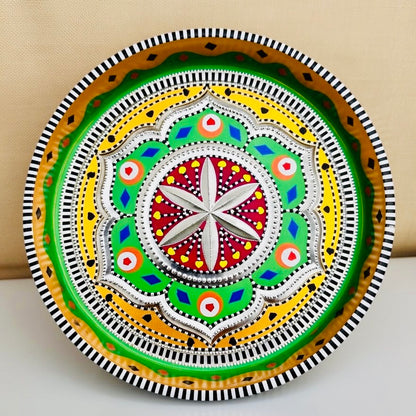 Yellow & Green Mini(small) Tray (Chamakpatti) 001-004