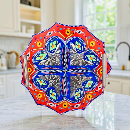 Star Serving Handle Tray Truck Art Wooden-Premium Kitchen & Home Decor's